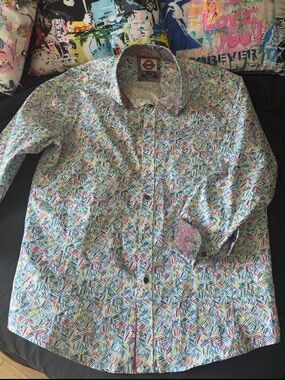 Jermyn & Bond Multicolor Patterned Button-Down Shirt